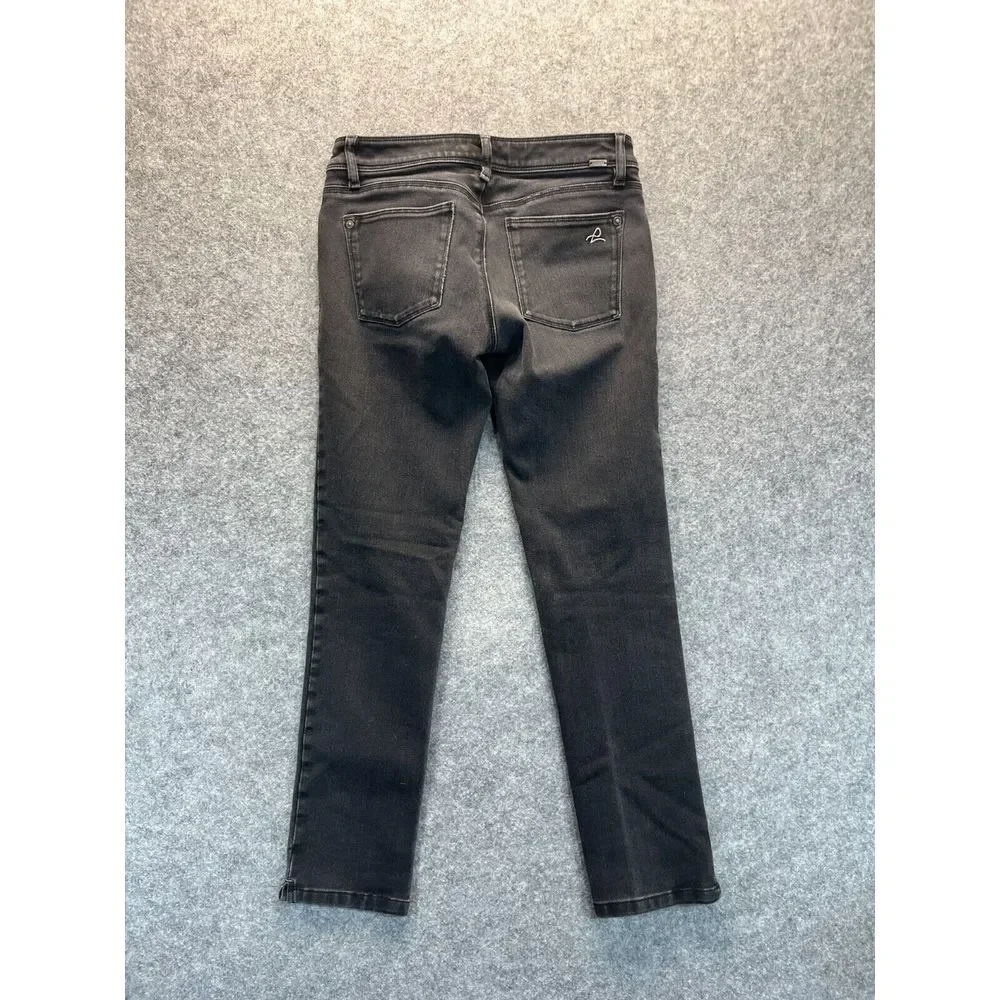 DL1961 Jeans Women's 27 Angel‎ Mid Rise Skinny Ankle Black Stretch Denim Pants